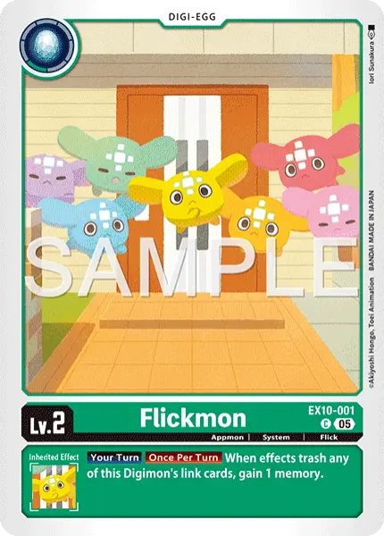 Digimon TCG Card 'EX10-001' 'Flickmon'