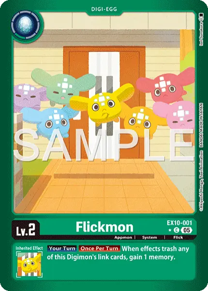Digimon TCG Card 'EX10-001_P1' 'Flickmon'
