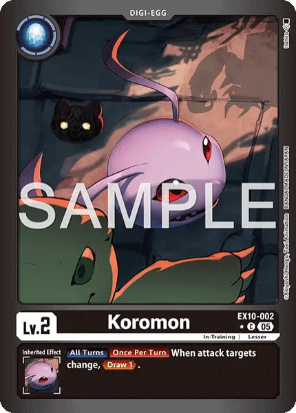 Digimon TCG Card 'EX10-002_P1' 'Koromon'