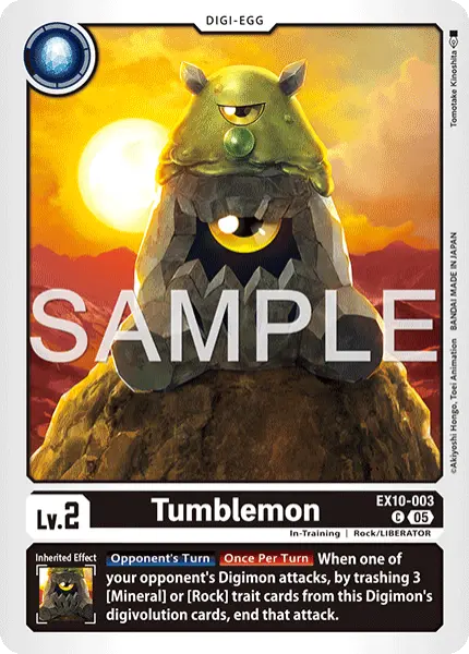 Digimon TCG Card 'EX10-003' 'Tumblemon'