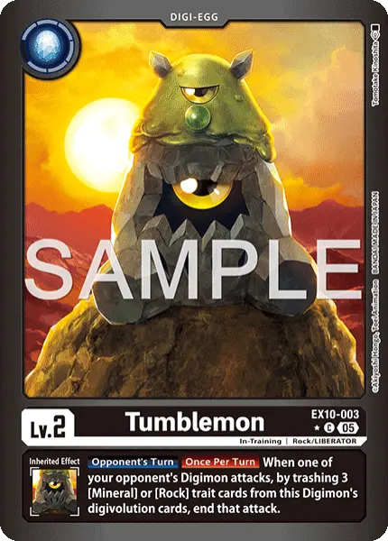 Digimon TCG Card 'EX10-003_P1' 'Tumblemon'
