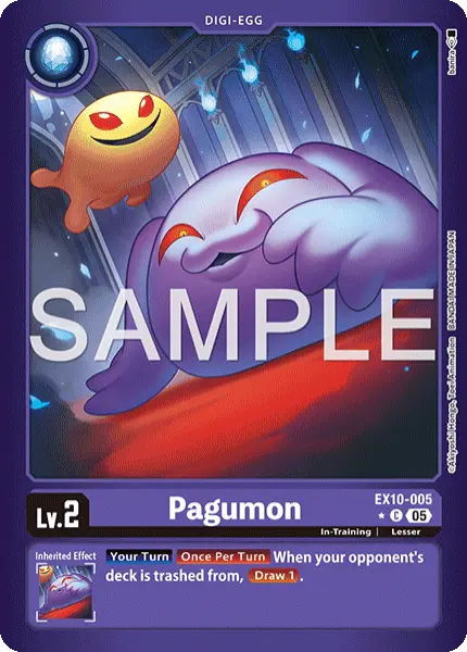 Digimon TCG Card 'EX10-005_P1' 'Pagumon'