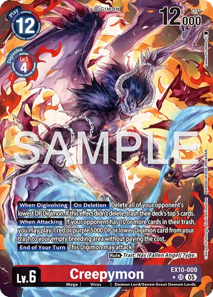Digimon TCG Card 'EX10-009_P1' 'Creepymon'