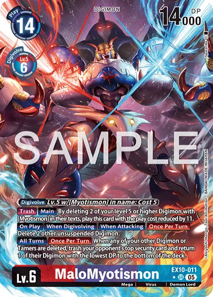 Digimon TCG Card 'EX10-011_P1' 'MaloMyotismon'