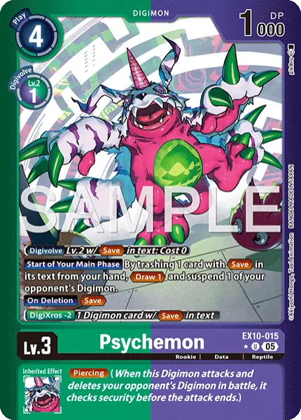 Digimon TCG Card 'EX10-015_P1' 'Psychemon'