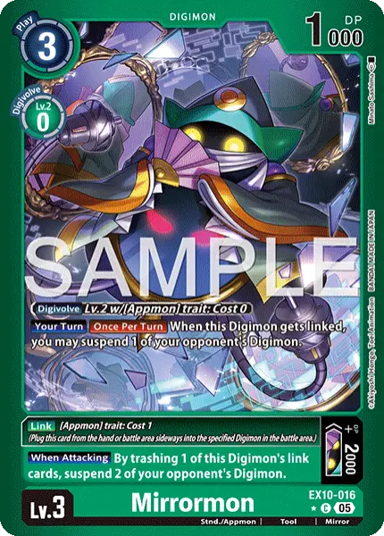 Digimon TCG Card 'EX10-016_P1' 'Mirrormon'