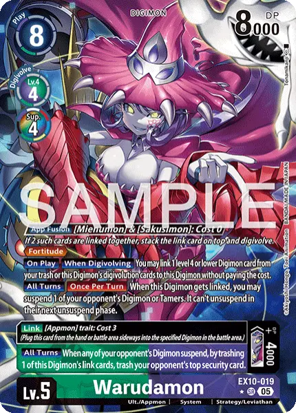 Digimon TCG Card 'EX10-019_P1' 'Warudamon'