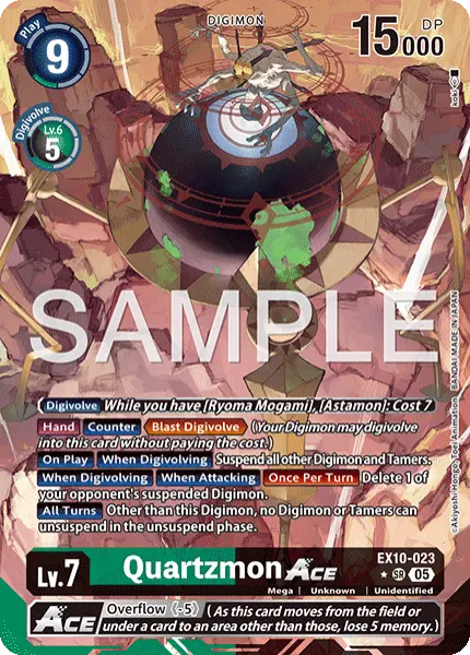 Digimon TCG Card 'EX10-023_P1' 'Quartzmon'