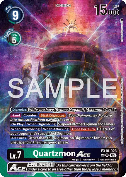 Digimon TCG Card 'EX10-023_P2' 'Quartzmon'