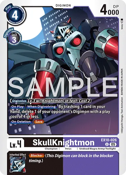 Digimon TCG Card 'EX10-026' 'SkullKnightmon'