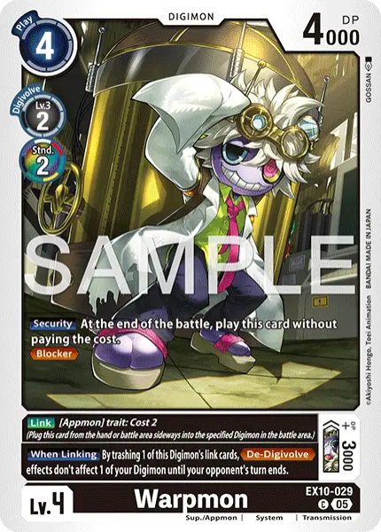 Digimon TCG Card 'EX10-029' 'Warpmon'