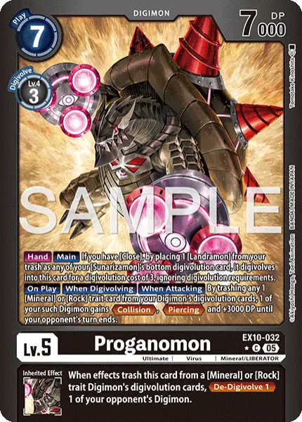 Digimon TCG Card 'EX10-032_P1' 'Proganomon'