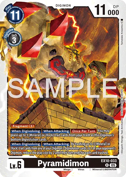 Digimon TCG Card 'EX10-033' 'Pyramidimon'