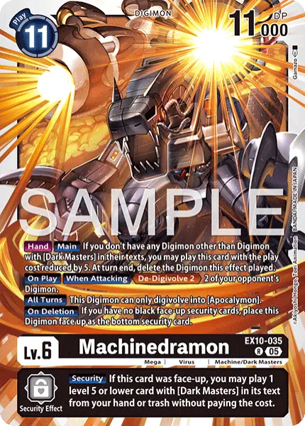 Digimon TCG Card 'EX10-035' 'Machinedramon'