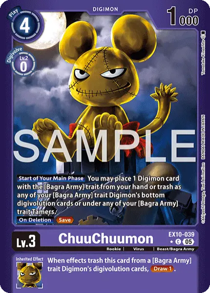 Digimon TCG Card 'EX10-039_P1' 'ChuuChuumon'