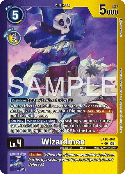 Digimon TCG Card 'EX10-041_P1' 'Wizardmon'