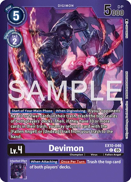Digimon TCG Card 'EX10-046_P1' 'Devimon'