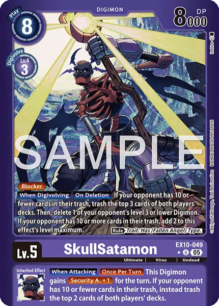 Digimon TCG Card 'EX10-049_P1' 'SkullSatamon'
