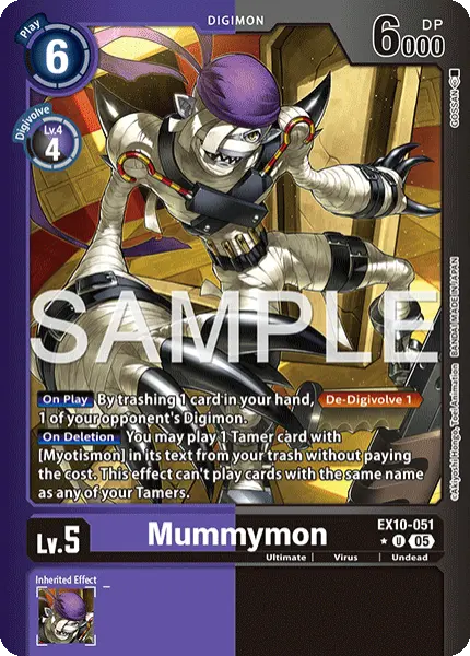 Digimon TCG Card 'EX10-051_P1' 'Mummymon'