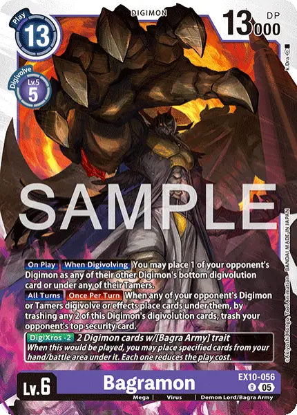 Deck Bagramon - 12th with preview of card EX10-056