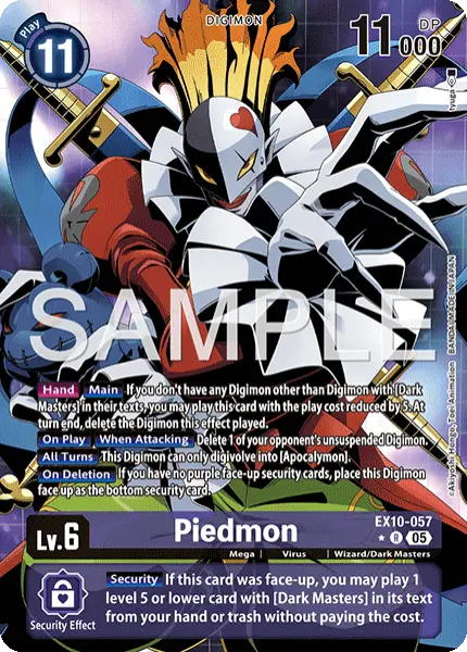 Digimon TCG Card 'EX10-057_P1' 'Piedmon'
