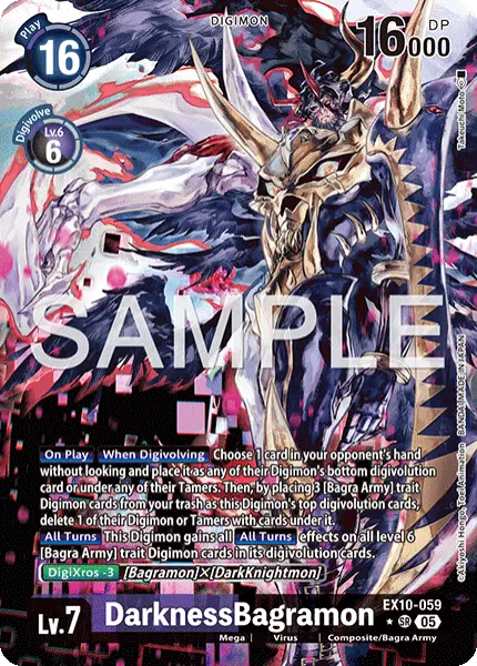 Digimon TCG Card 'EX10-059_P1' 'DarknessBagramon'