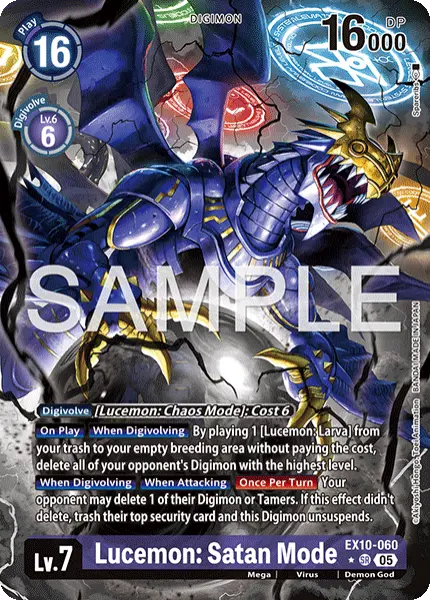 Digimon TCG Card 'EX10-060_P1' 'Lucemon: Satan Mode'