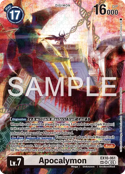 Digimon TCG Card 'EX10-061_P2' 'Apocalymon'