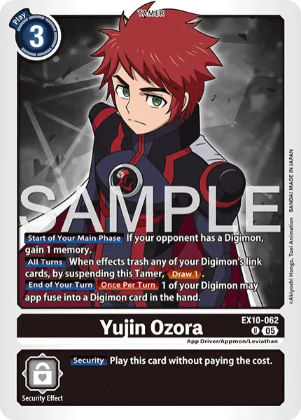 Digimon TCG Card 'EX10-062' 'Yujin Ozora'