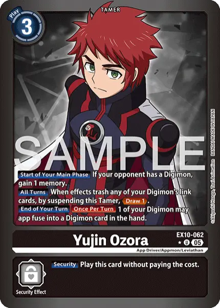Digimon TCG Card 'EX10-062_P1' 'Yujin Ozora'