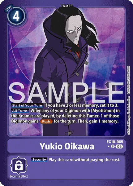 Digimon TCG Card 'EX10-065_P1' 'Yukio Oikawa'