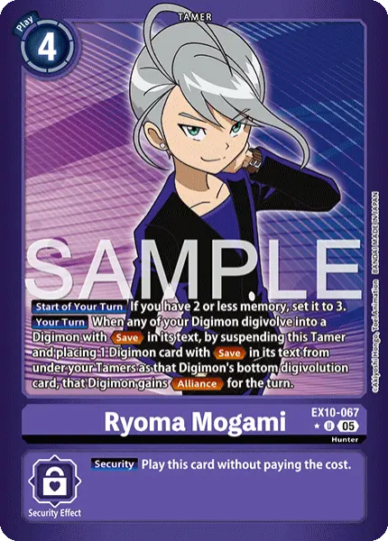 Digimon TCG Card 'EX10-067_P1' 'Ryoma Mogami'