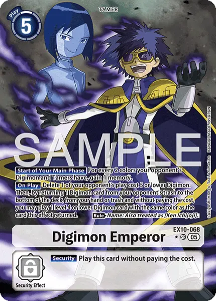 Digimon TCG Card 'EX10-068_P1' 'Digimon Emperor'