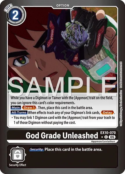 Digimon TCG Card 'EX10-070_P1' 'God Grade Unleashed'