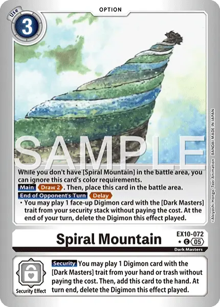 Digimon TCG Card 'EX10-072_P1' 'Spiral Mountain'