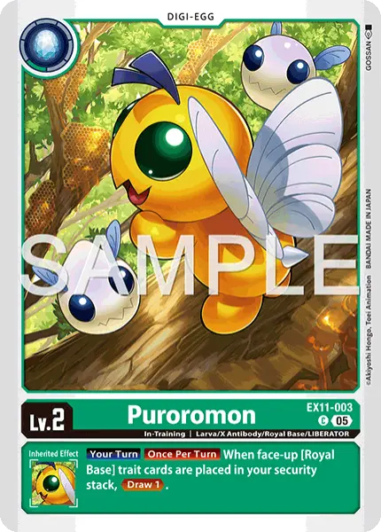 Digimon TCG Card 'EX11-003' 'Puroromon'