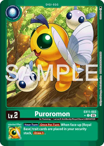 Digimon TCG Card 'EX11-003_P1' 'Puroromon'
