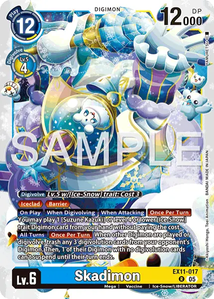 Digimon TCG Card 'EX11-017' 'Skadimon'