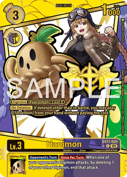 Digimon TCG Card 'EX11-020_P1' 'Hanimon'