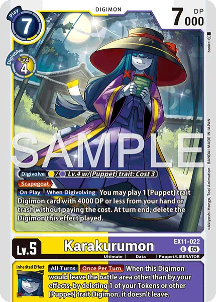 Digimon TCG Card 'EX11-022' 'Karakurumon'