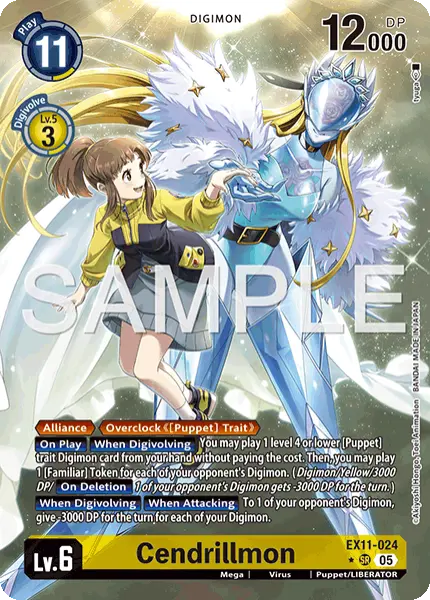 Digimon TCG Card 'EX11-024_P1' 'Cendrillmon'