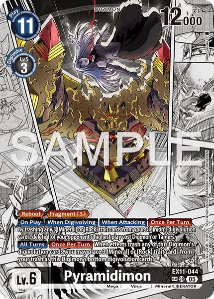 Digimon TCG Card 'EX11-044_P2' 'Pyramidimon'