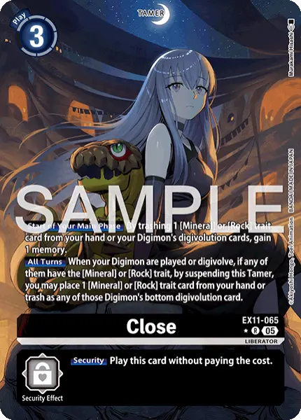 Digimon TCG Card 'EX11-065_P1' 'Close'