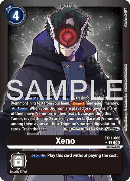 Digimon TCG Card 'EX11-066_P1' 'Xeno'