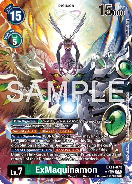 Digimon TCG Card 'EX11-073_P1' 'ExMaquinamon'