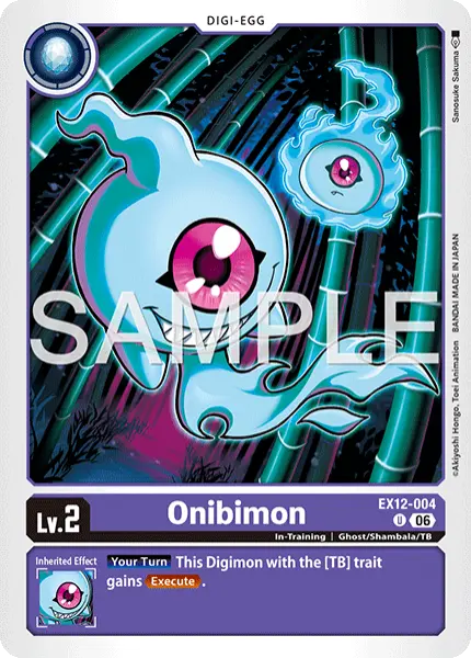 Digimon TCG Card 'EX12-004' 'Onibimon'