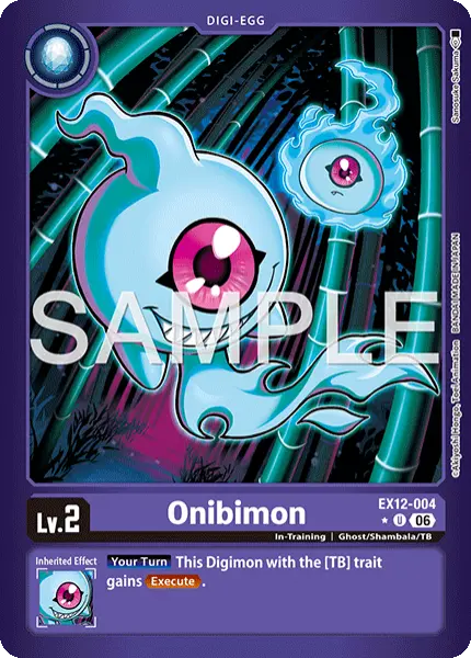 Digimon TCG Card 'EX12-004_P1' 'Onibimon'