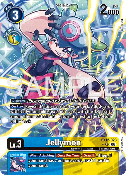Digimon TCG Card 'EX12-023_P1' 'Jellymon'