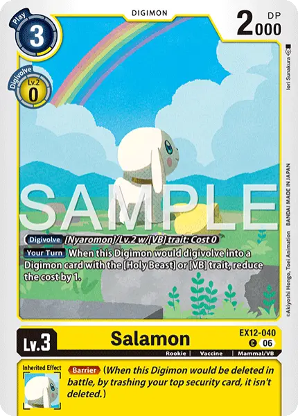 Digimon TCG Card 'EX12-040' 'Salamon'