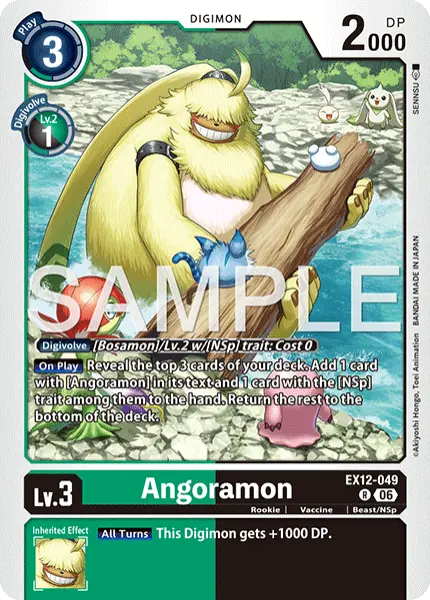Digimon TCG Card 'EX12-049' 'Angoramon'